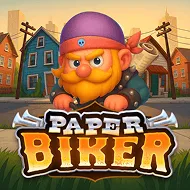 Paper Biker game tile